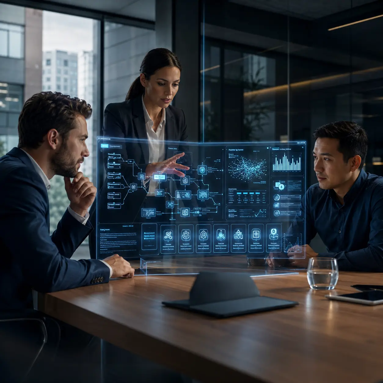 AI SystemsFabrica показывает enterprise AI-контур, роли, документы и управляемые бизнес-процессы.